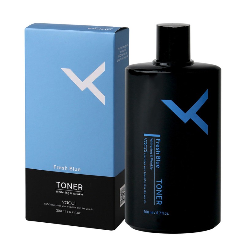Bazzi Homme Fresh Blue Toner + Emulsion 200ml / 바찌