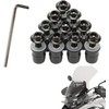 10 Screws for Attaching Motorcycle Windshields, M5 x 16 mm
