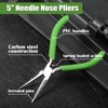 LEONTOOL Small Needle Nose Pliers for Jewelry Making, 5 Inches