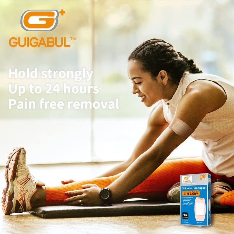 G+ GUIGABUL Silicone Adhesive Bandages for Elderly Sensitive Skin -
