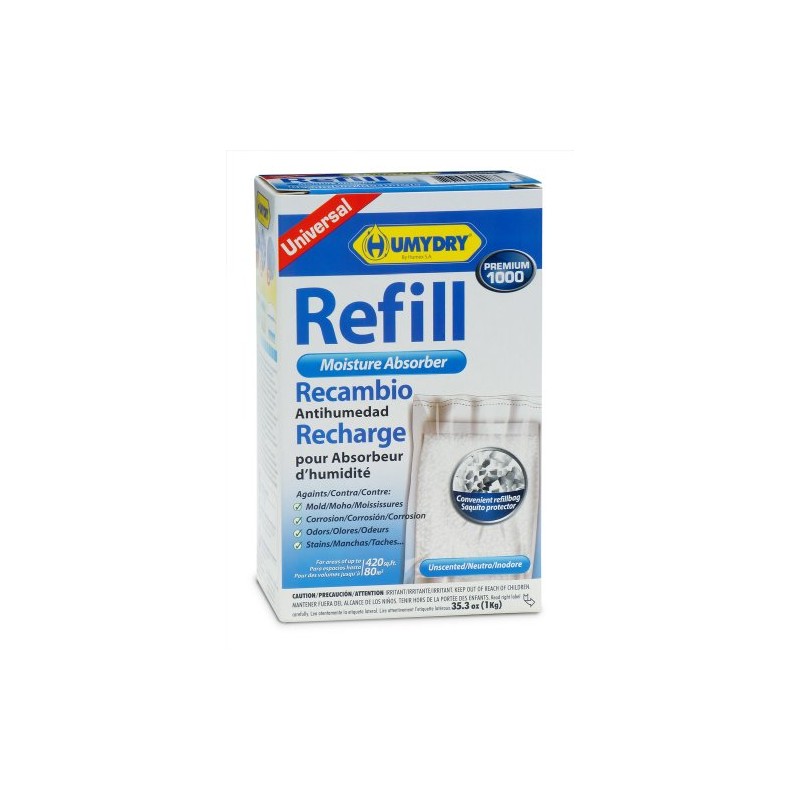 HUMYDRY USA60001C12 Unscented Moisture Absorber Refill, 35.3-Ounce