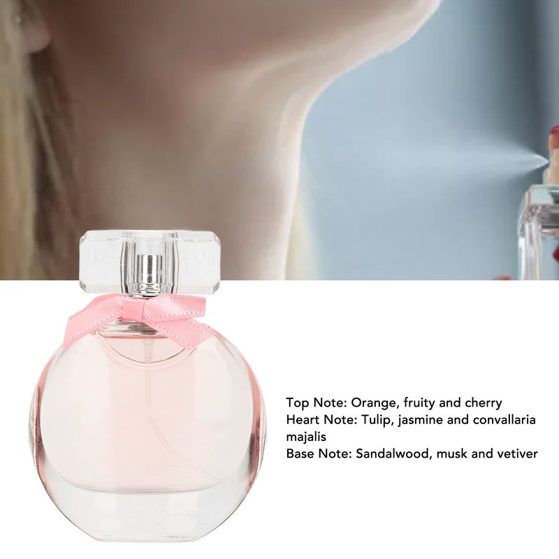 50ml Light Perfume Flower Fruity Elegant Clear Bottle Sweety Long