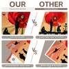 Luminora 72x43inch Remembrance Day Backdrop Lest We Forget Red Poppy