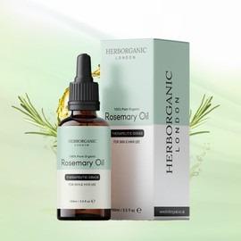 Rosemary Oil - 100ml - Rosemary Oil for Hair Growth & Skin Care - For Dandruff and Scalp Stimulation - Hair Strength, Thickness & Aromatherapy Benefits