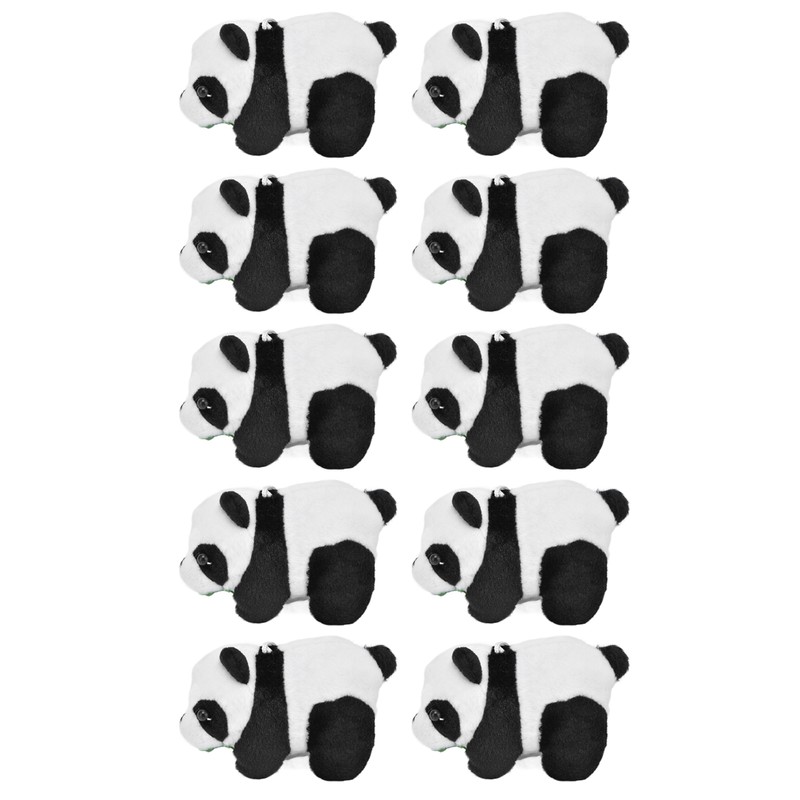 10pcs Mini Panda Plush Toy Soft Cute Tiny Panda Doll