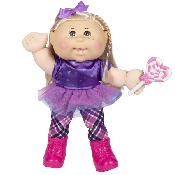 Cabbage Patch Kids 14" Kids - Blonde Hair/Brown Eye Girl Doll in Rocker Fashion