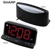 SHARP LED Digital Alarm Clock – Simple Operation - Easy