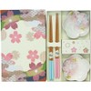JADE TEMPLE Sakura Chopsticks Set with Dipping Bowls - 1