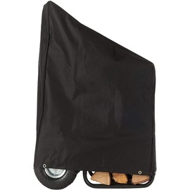 COOSOO Firewood Log Cart Cover Only Waterproof Heavy Duty Outdoor Firewood Protector with Zipper Wood Rack Storage Cover