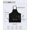 ALXBSONE Apron, Adjustable Neck Strap, 2pcs Cooking Aprons with Two