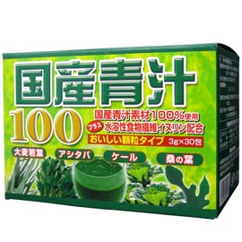 Japanese Green Juice, Set of 12, 180-360 Day Supply, 0.1 oz (3 g) x 30 Packs, Barley Waka, Asuka Leaves, Mulberry Leaves, Kale Packing, Powder, Powder