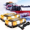Nilight 2PCS 12 Inch Roof Top Strobe Lights 48LED Hazard