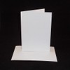 10 x A5 White Card Blanks with White Envelopes