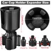 Cup Holder Expander, Expandable Auto Drinks Holders, Adjustable & Detachable