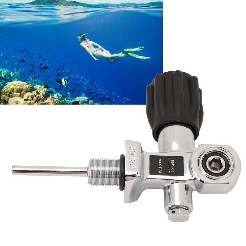 Scuba Diving Cylinder Valve G3/4 DIN Yoke Dual Use 250