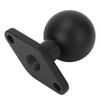 1.5" Marine Grade Aluminum Alloy Ball Mount Base Non-Slip Rubber