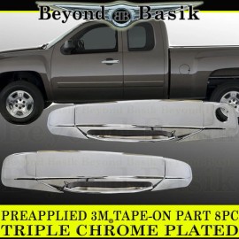 Torox 2007-2013 GMC SIERRA 2DR 1500 Chrome Door Handle Covers + Bowl Cover Inserts