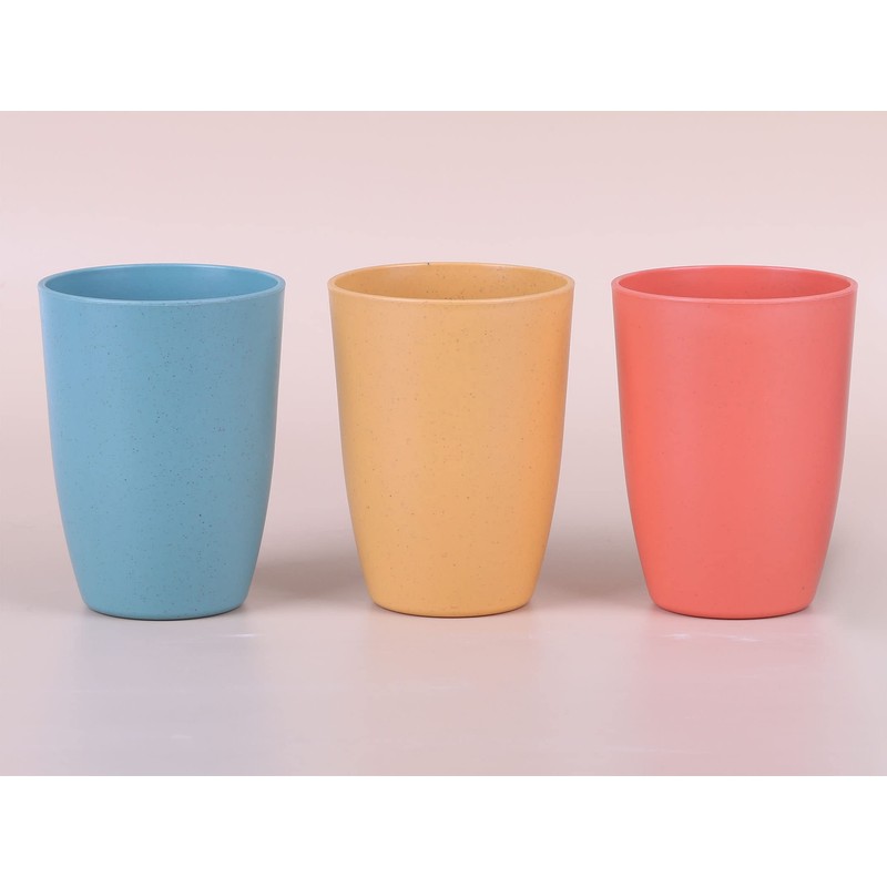 LuckyZone Wheat Straw Reusable Cup (12 oz) - Unbreakable Drinking