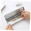 NUOLUX 3pcs Cosmetic Tin Hinges Simple For School Portable Silver