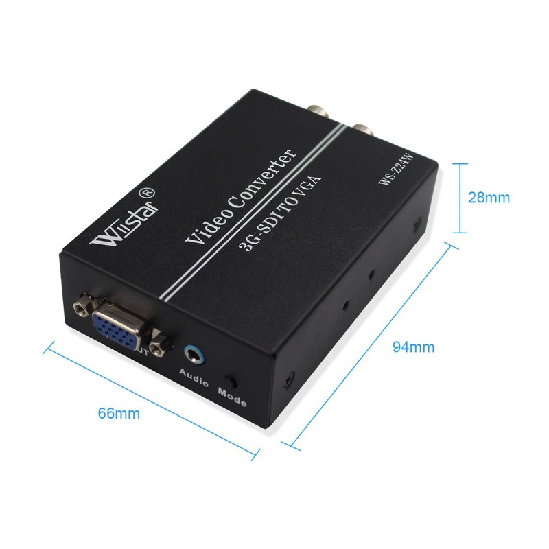Wiistar SDI to VGA Audio Converter Support 1080P for VGA