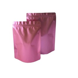 Reusable Zip Lock Sealing Bags, 100PCS Double Sided Holographic Color Smell Proof Bags Foil Pouch Bags (Hotpink, 2 x 3 inch)