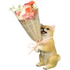 Maruwa Boeki 4208673-02 CT Mignon Bouquet Dog Figurine