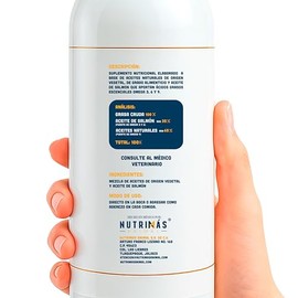 Metazoo Aceite de salmón Premium 960ml, para Perro, Omega 3, 6 y 9, suplemento para Mascota, vitaminas para Perro, Anti caida de Pelo, Anti ansiedad, Dieta Barf. Dog Protect Premium