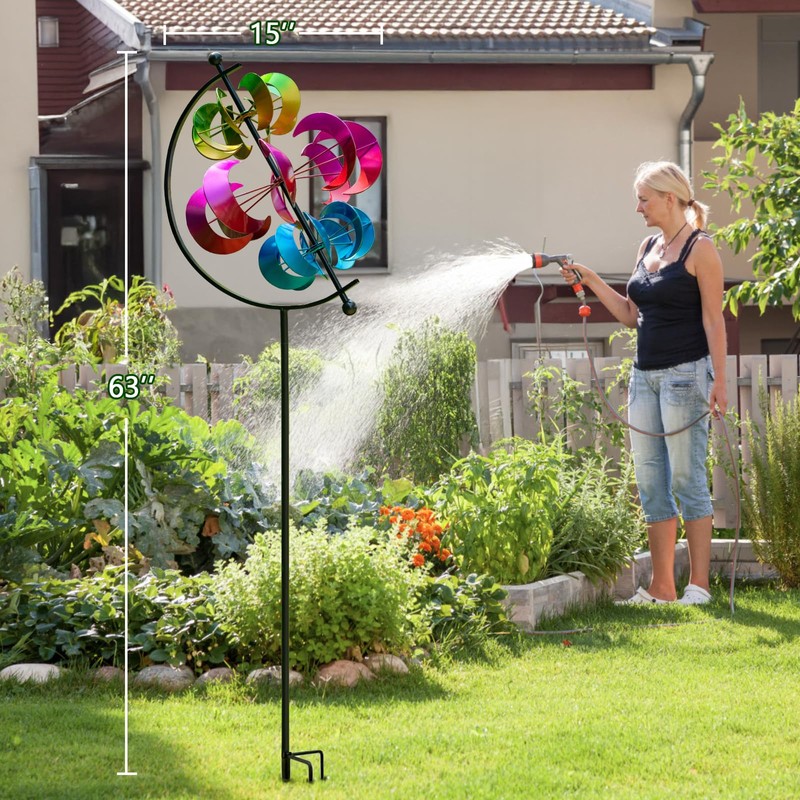 Wind Spinner for Garden and Yard - Large Metal Kinetic