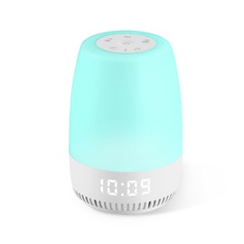 Baby Night Light, VIPDEER White Noise Sound Machine for Baby Sleeping, 12 Colors Night Light for Baby Nursery, 19 Smoothing Sleep Sounds, Timer Display, Alarm Clock