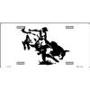 Bull Rider Metal License Plate