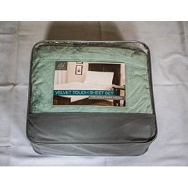 Velvet Touch Sheet Set Green 3 Pieces Twin