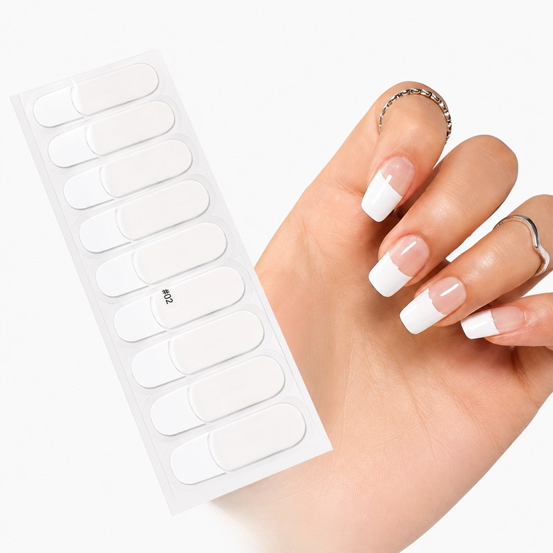 Semi-Cured Gel Nail Wraps for DIY Manicure – 16/20/22 Full-Cover