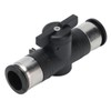 Push To Connect Straight Union Ball Valve Quick Release Pneumatic