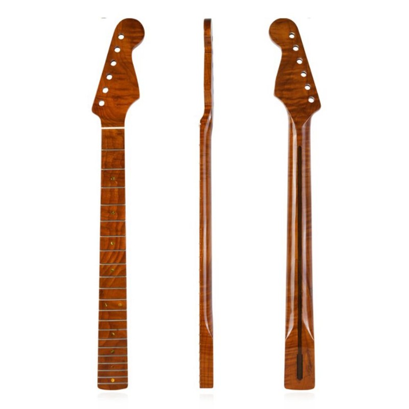 21 Frte Tiger Flame Maple Guitar Neck Replacement Parts for