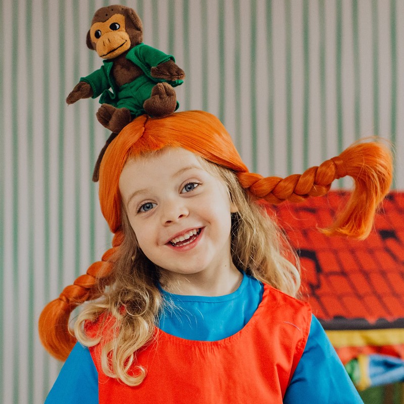 Pippi Longstocking 44360100 Children's Dressing-Up Wig