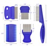 Flea Comb for Cats Dogs, 6 Pack Pet Lice Comb