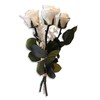 Hand-tied Rose Bouquet with 3 Roses and Ruscus - Real