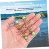 Mipcase 24Pcs Luminous Fish Bait Cages Olive Shape Fishing Bait