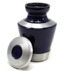 Loved Memorials Dark Purple with Brushed Metal Accent Cremation Urns