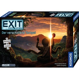 KOSMOS 692094 EXIT - The Game + Puzzle - The Lost Temple, Level: Beginner, Escape Room Game with Puzzle, EXIT Game with Puzzle for 1 to 4 Players from 10 Years
