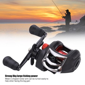 Raft Reel, Waterproof 17.6LB Drag Magnetic Brake Casting Reel 18+1BB Outdoor Double Seal Bearing
