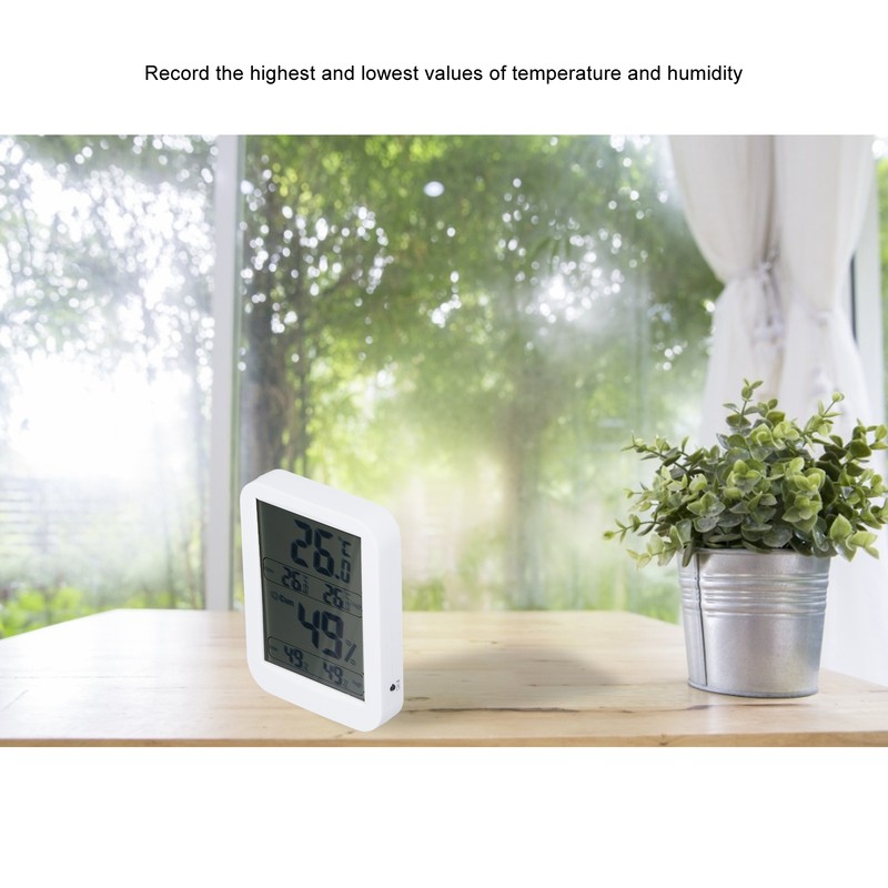 Large Screen Digital Thermo Hygrometer Temperature Humidity Gauge with Memory