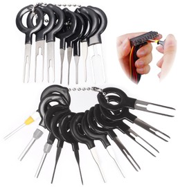 Swpeet 19Pcs Terminal Removal Tool Assortment Kit, Wire Connector Terminal Pin Extractors Pin Terminal Extractor Kit for Most Car Connector Terminal Needle Removal Tool