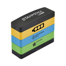 Trodat 3-in-1 Teacher Stamp For Marking Feedback On Children’s Schoolwork,Multi-colour,Small