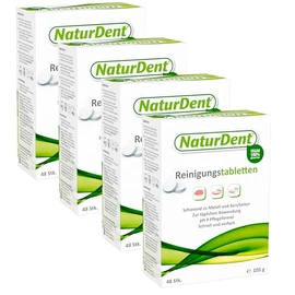 4 x NaturDent Cleaning Tablets (Pack of 48)
