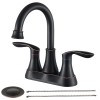 4 Inch Oil Rubbed Bronze Bathroom Faucet with Pop-up Drain