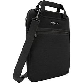 Targus Vertical Slipcase Secure Business Professional Travel Laptop Bag with Hideaway Handles, Cross Shoulder Strap, Protective Padding for 14-Inch Laptop, Black (TSS913)