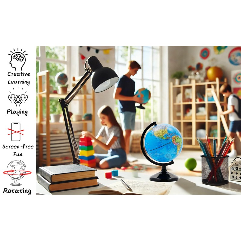 Exerz 14 cm Student Globe – Italian Map – Globe