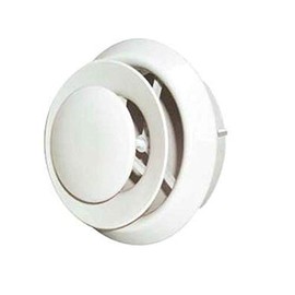 VT0110 Round Air Diffuser, Plastic, 4-5 in Dia, White