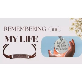 For Women My Body, My Choice Necklace - Inspirational Gift for Women, Feminist Jewelry